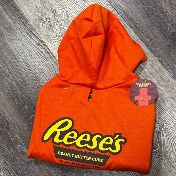 Hershey's Reese's Peanut Butter Cups Sweater Hoodie Dog Coat Apparel Size Large - Picture 3 of 4